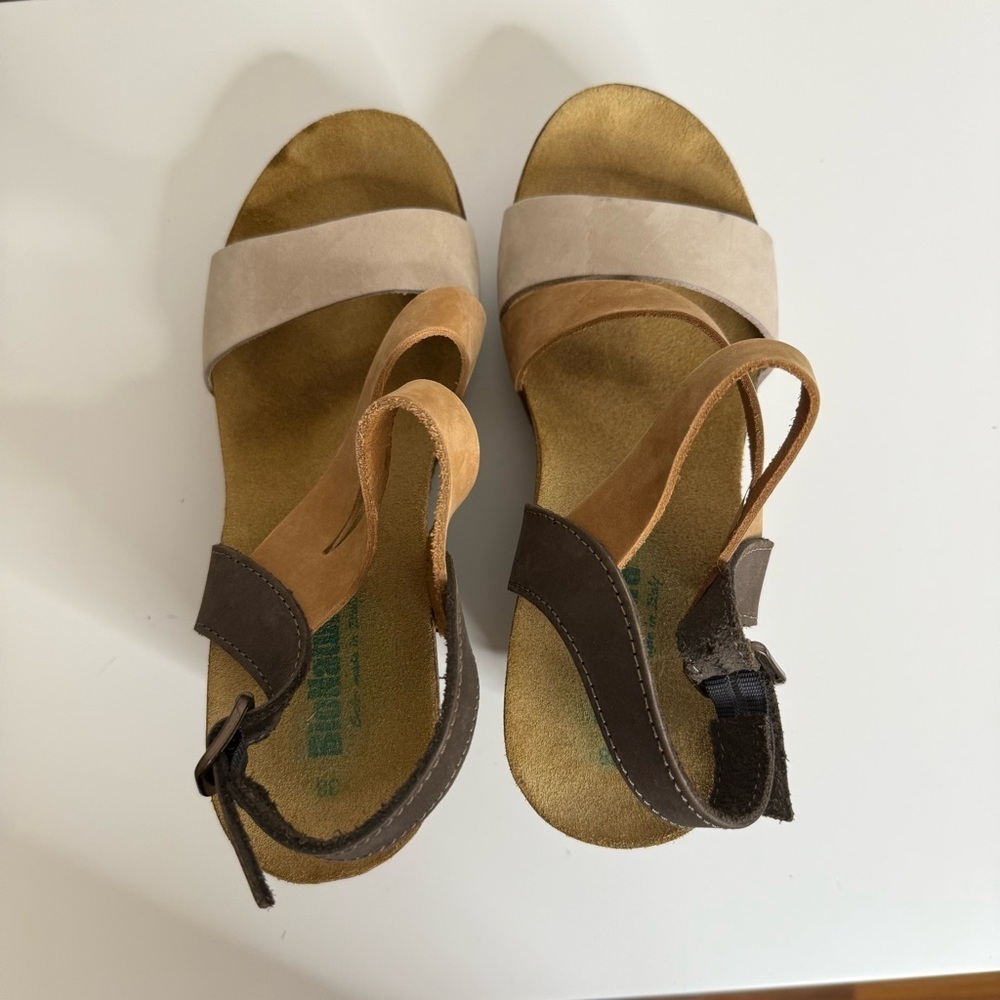 BioNatura Strappy Wedges Brown Tan US 7 - Picture 6 of 10